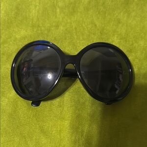 Salvatore Ferragamo Black Oversized Sunglasses